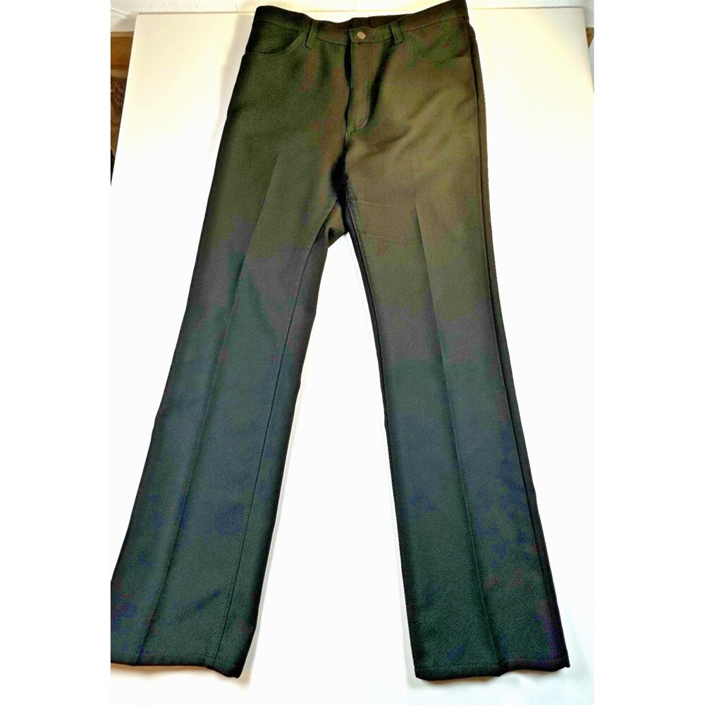 Wrangler Wrancher Black Dress Pants Mens 34x34 Western Twill Perma-crease